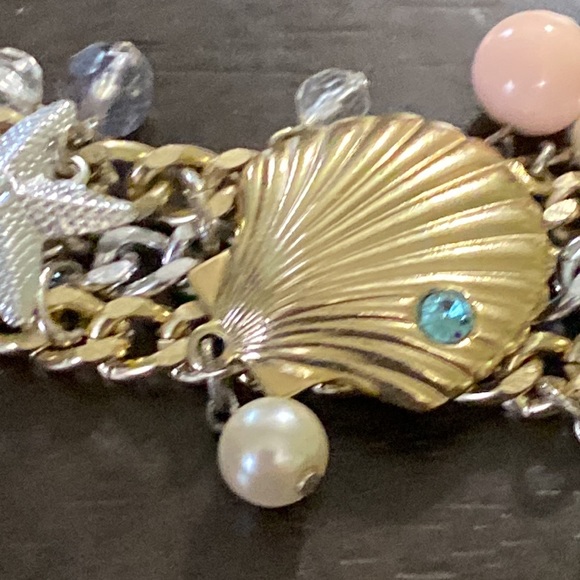 Sea Shell Starfish vintage bracelet - Picture 2 of 3